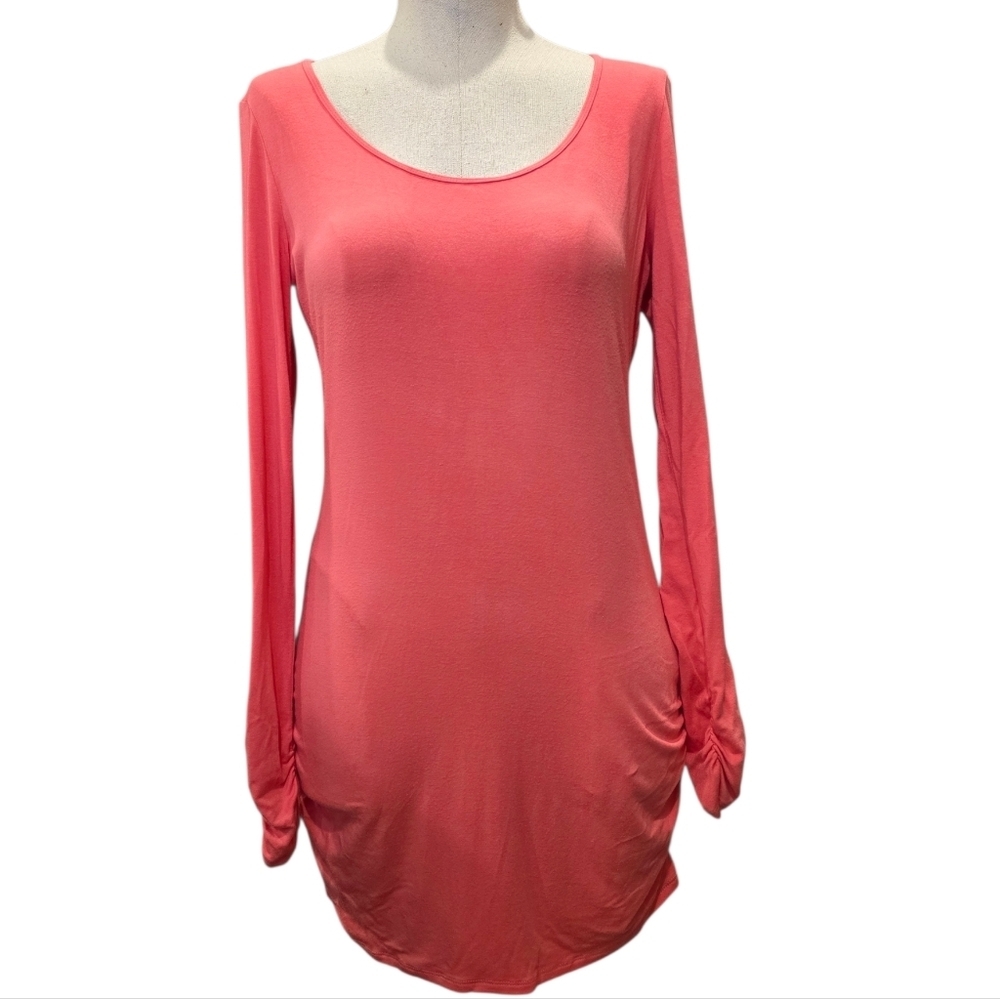 Andrea Behar for Boston Proper Coral Body-Con Dress/Blouse